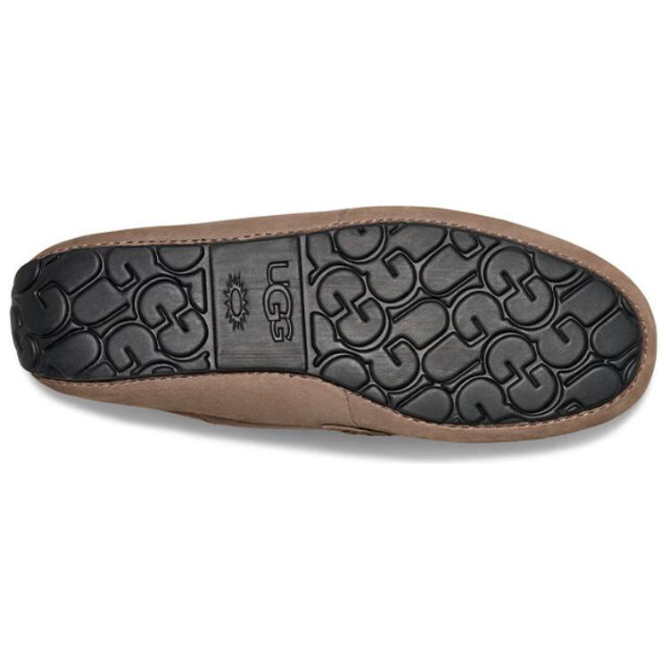 UGG Casual Heritage Sheepskin Loafers Men's Gray Brown 1166762-SKP