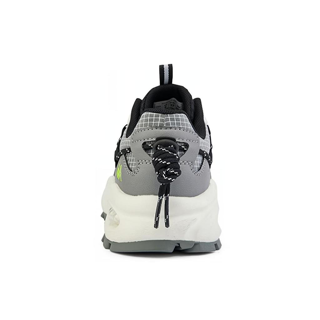 Kappa Fabric Synthetic Leather Versatile Simple Shock Absorbing Non-Slip Wear-Resistant Low-Top Dad Shoes Unisex Sneaker Black K0CX5MC33-990