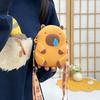 Kawaii Silicone Doll Bag Adjustable Straps Phone Storage Pouch 2 Size Capybara Shoulder Bag  School