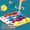 Kids Montessori Screw Driver Board Wooden Toys Basic Skills Learning Color Shape Sorting Matching Game Educational Cognitive Toy