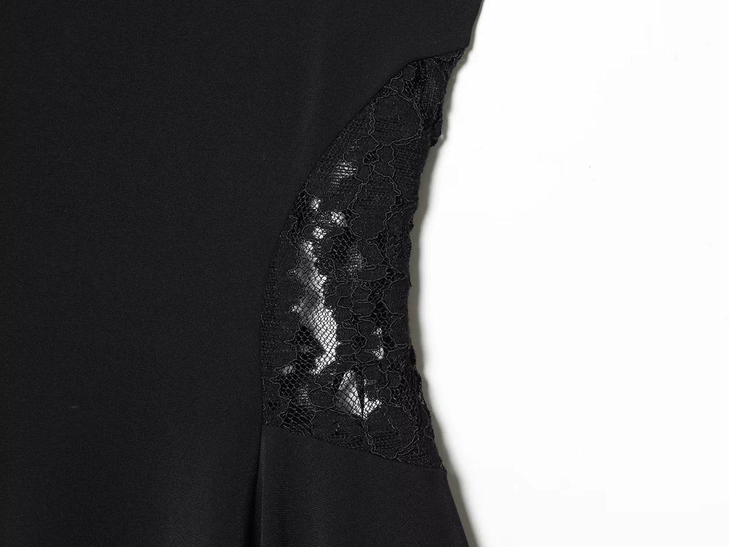 Women's French Lace V-Neck Camisole Dress - Slimming Summer A-line Skirt