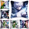 Anime For H-Hunters X Hunters Pillow Covers Cartoon Sofa Decorative Home Double-sided Printing Short Plush Cute Cushion Cover