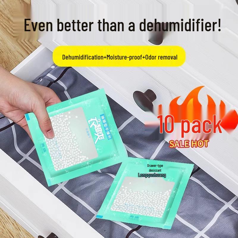 Moisture Absorbing Anti-Mold Dehumidifier Bag for Dorms and Homes