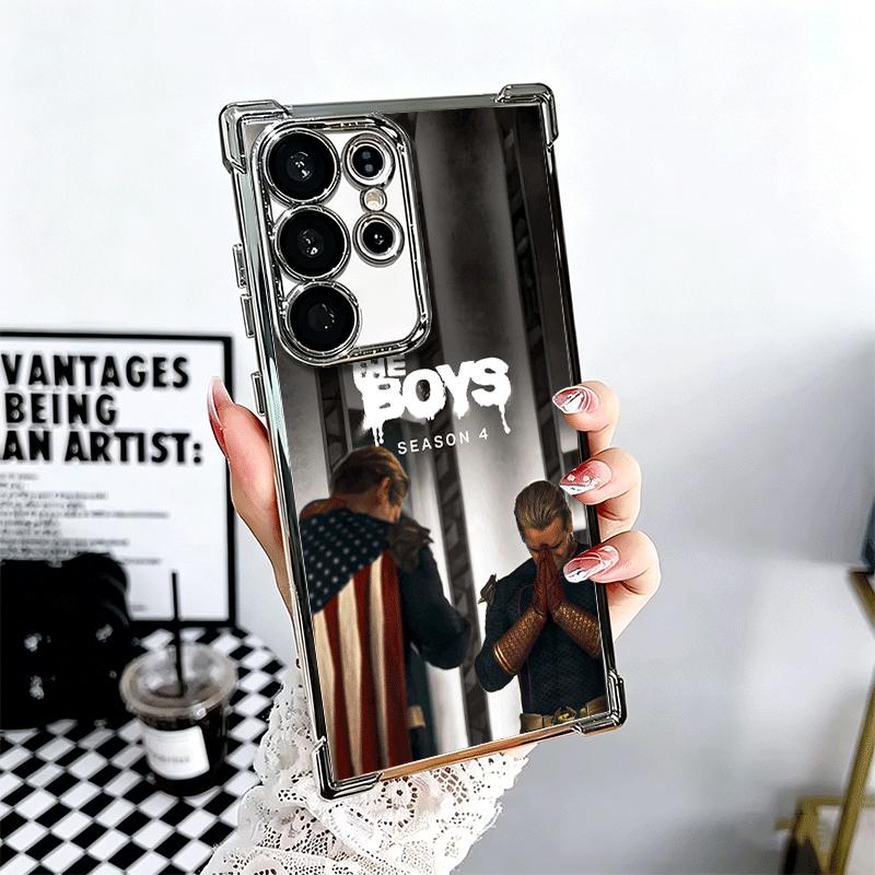 

Чехол для телефона The Boys H-Homelander с покрытием для Samsung Galaxy S24 S25 FE S26 Edge S23 Ultra S22 S21 Plus S20 Противоударный с Airbag Samsung S22 Ultra