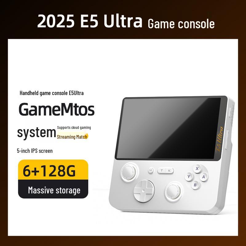 E5Ultra 5" HD Android Handheld Console, 6+128GB, Online Multiplayer Cloud Gaming