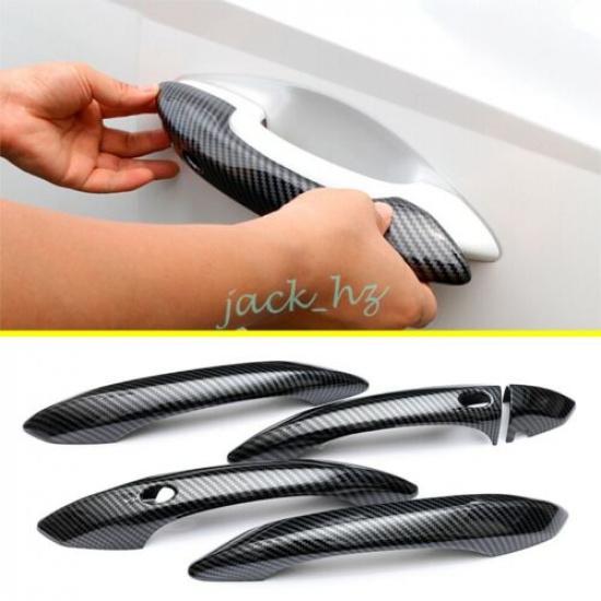 For Hyundai Tucson -2024 Carbon Fiber Exterior Door Handle Cover Trims