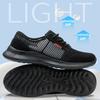 Hollow Out Summer Work Safety Shoes For Men Soft Sole Lightweight Protective Work Sneakers Men Outside Work Footwear