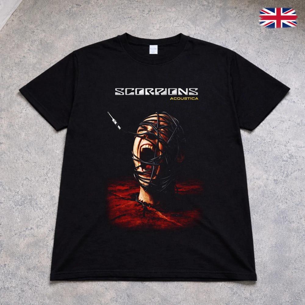 Scorpions Acoustica T Shirt Rock Band Tee Black Adults Kids Graphic 2XL
