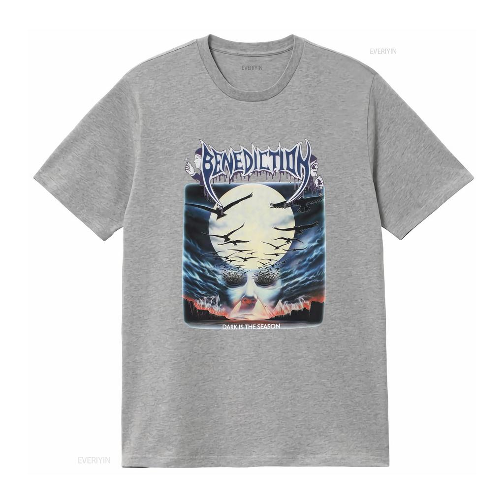 New Benediction Band Dark Is The Season T Shirt For Fans S 5XL BI04204 Vintage Washed Comfortable Top For Everyday Wear