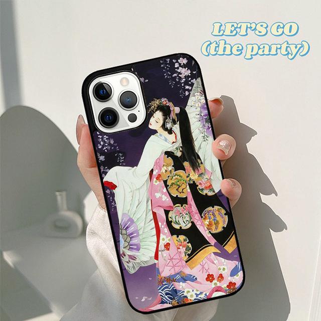 Japan Geisha japanese Geisha girl Phone Case Cover for iPhone 17 Air 16 16e 15 12 11 13 14 Pro Max Apple Plus Coque