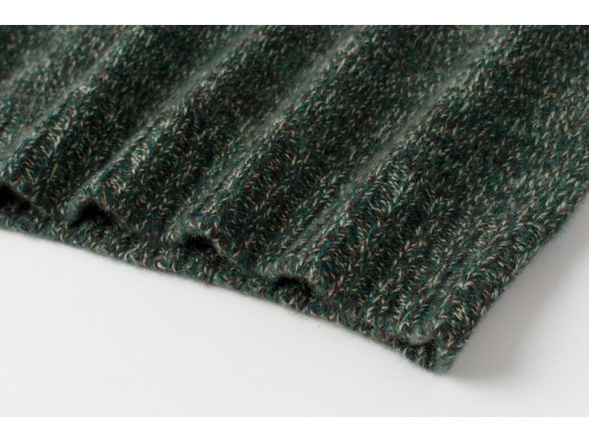 Women's Plus Size 100% Pure Cashmere Thickened Marl Yarn 5-Gauge Loose Sweater