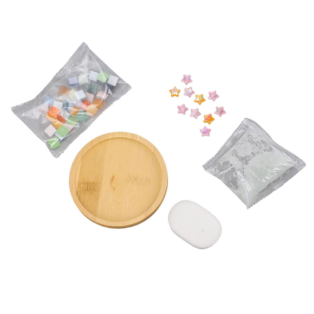 Coaster Materials Kit Mosaic Coaster Making Kit Craft Supplies for Home Decor Gift
