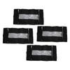 4PCS Under Bed Storage Box 90L Non Woven Foldable Underbed Storage Containers with Clear PVC Window for Clothes