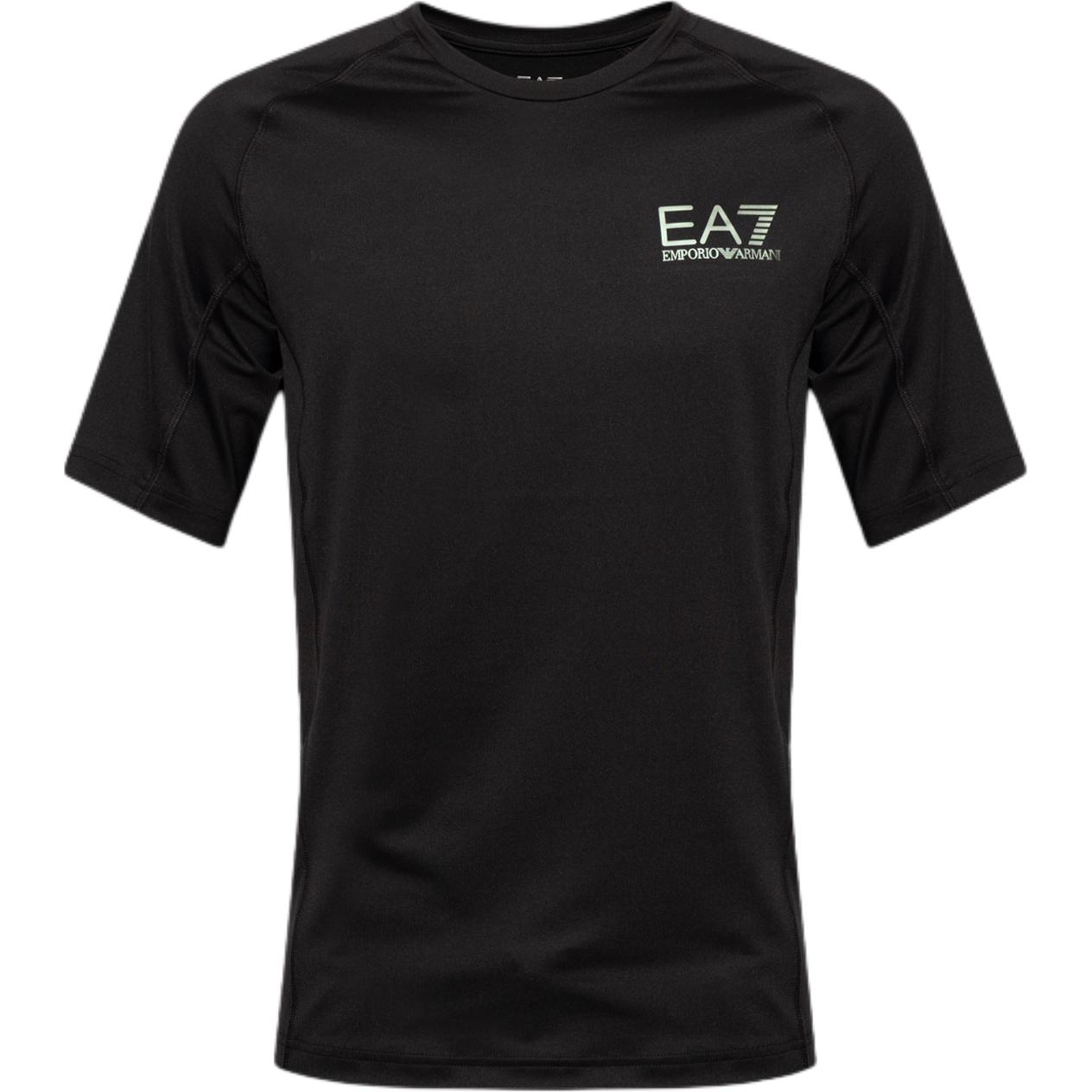 

Emporio Armani EA7 Logo Printed Pullover Crew Neck Short Sleeve T-Shirt Men tops Black 3DPT18-PJMDZ-1200 XXL