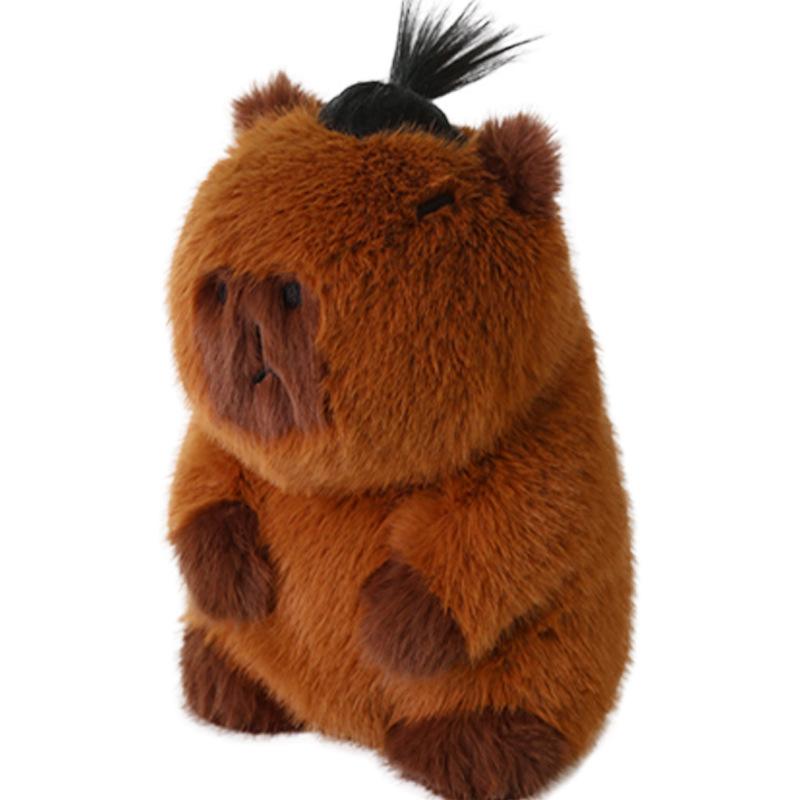 Capybara Rodent Capybara Plush Doll with Hair Cloth Doll with Hair Capybara Plush Toy Cute Doll Soft Capybara Plushie