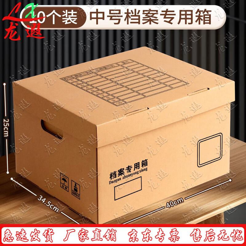 Longxia Professional File & Accounting Voucher Storage Boxes (10-Pack)
