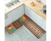 Non-slip Kitchen Mat Rubber Back Pad Carpet Set, 2pcs (Color Cup)