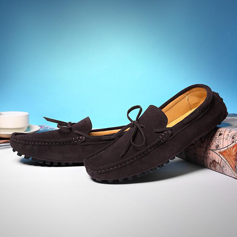 Golden Sapling Moccasins Man Loafers Comfortable Leisure Driving Flats Elegant Men's Casual Shoes Male Retro Shoes Party Loafers