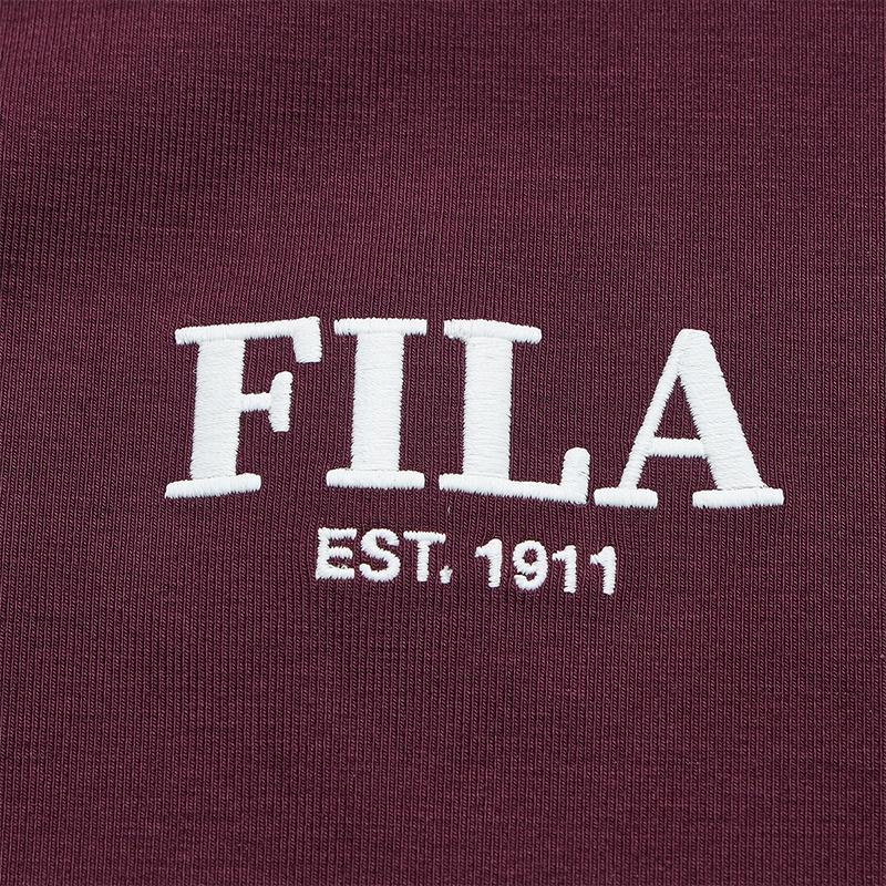 FILA Original Classic Slim Fit Round Neck Knitted Short Sleeve T-Shirt Women Tops F11W619101F-PU