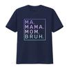 Ma Mama Mom Gradient Bruh Yellow Quote T Shirt Vintage Washed Breathable Comfortable Homme Fashion Top For Everyday Wear