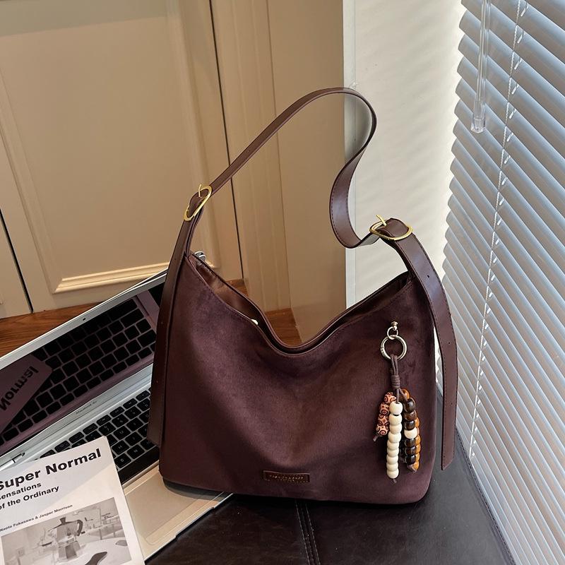 

Maillard Women s Retro Frosted Tote Bag - Autumn/Winter Solid Color, Versatile Shoulder & Crossbody Underarm Bag Without Pendant