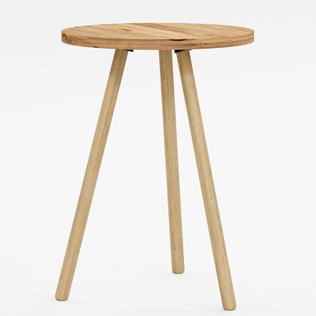 Round Side Table Wooden Legs Single Nesting Coffee Table Home Living Room Decoration and Furniture