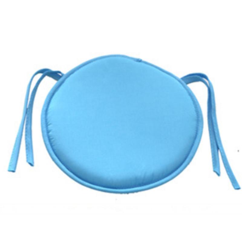 

Однотонные прочные круглые подушки Подушки для дивана и стула для украшения дома Blue