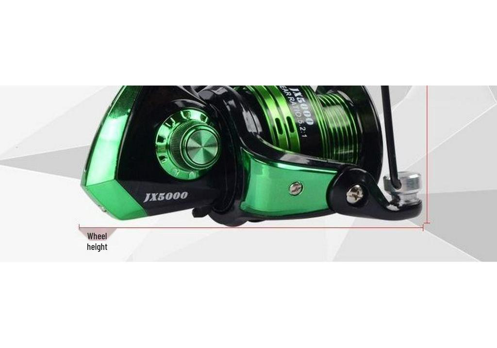 Metal Sea Fishing Reel - Rock & Lure, Long Cast Spinning Reel for Fishing Rods