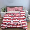 Patriotic Stars Stripes Three-Piece Set  Kid'S And Adults' Bedroom Decor, Exquisite Three-Piece Bedding Set Gift