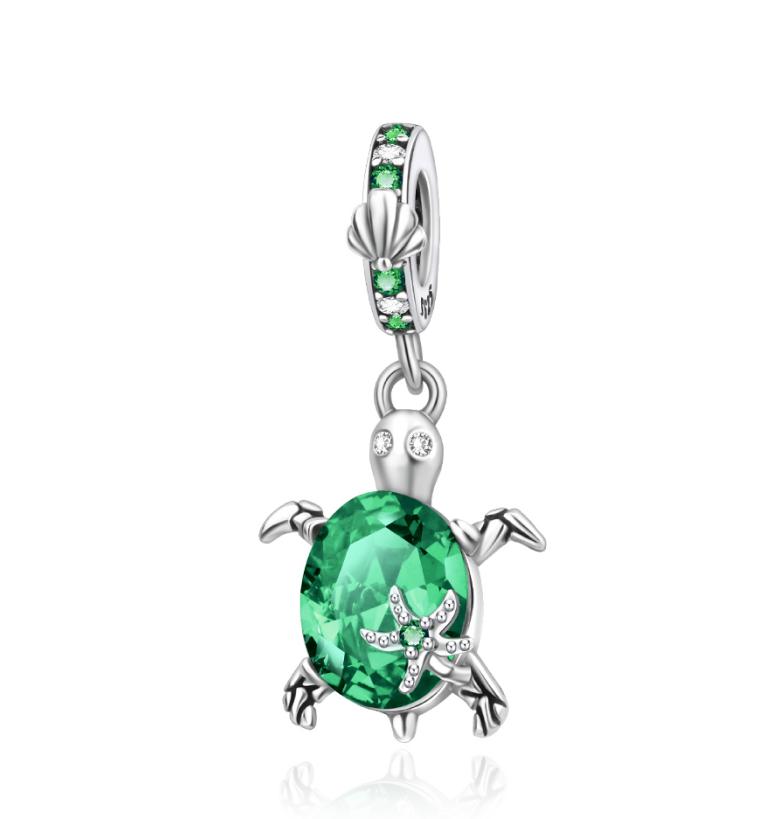 925 Silver Sea Turtle Crab Starfish Fish Charms Pendants For DIY Jewelry Making Bracelets Necklaces