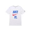 Sportswear Letter Print Crew Neck T-Shirt Men Tops White AQ5195-100