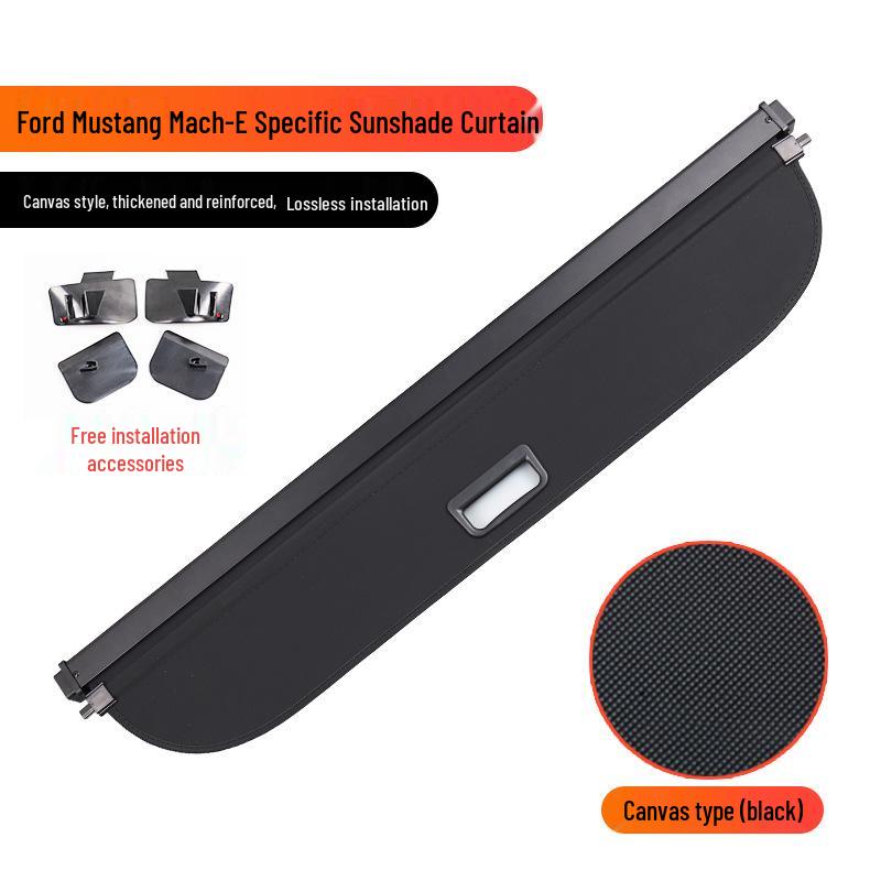 Trunk Cargo Cover for 2021-2025 Ford Mustang Mach-E Electric Horse