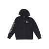 Nike Giacca con Cappuccio in Felpa Francese con Zip Intera Swoosh Sportswear da Uomo Nero Bianco CU3927-010