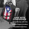 Puerto Rico Flag Print Insulated Lunch Bag Waterproof Reusable Thermal Lunch Box Bento Tote with Adjustable Shoulder Strap