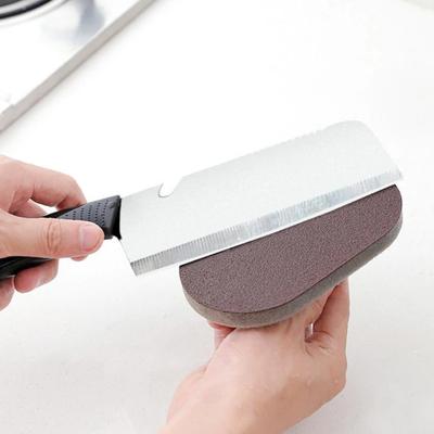 Opakovaně použitelný smirkový houbičkový kartáč Multi-use Magic Abrasive Kartáč na kuchyňské hrnce s rukojetí Omyvatelný pro kuchyň Odstraňovač rezavých skvrn
