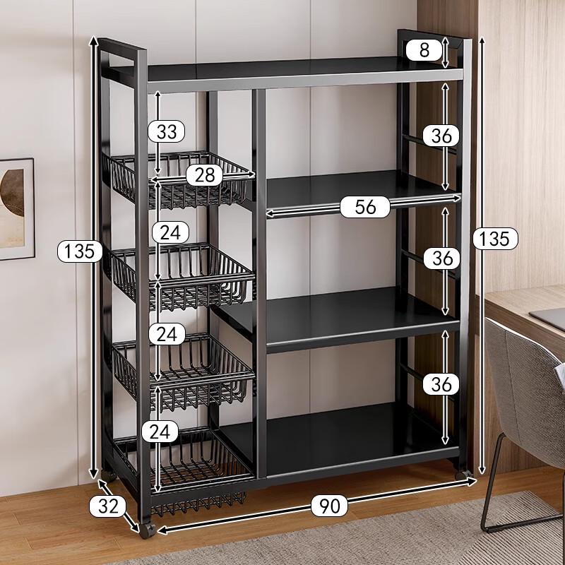 Kitchen Storage Cart with Wheels