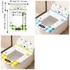 Waterproof Backrest Toilet Seat Cartoon Puppy Pattern Toilet Seat Cover Toilet Mat  Bathroom Use