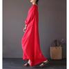 Spring and Summer New Loose Cotton and Linen Long Skirt Dress
