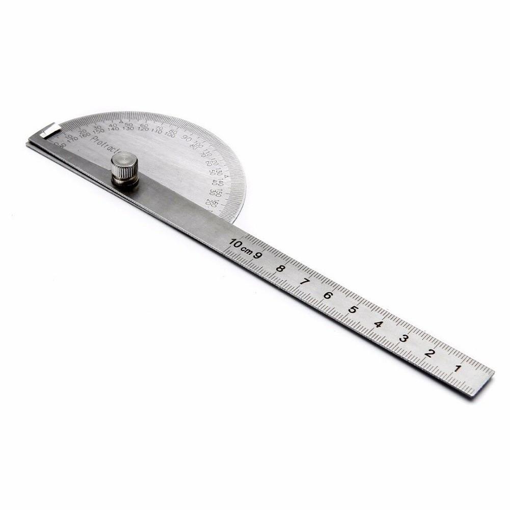 Aço Inoxidável 0-180° Localizador de Ângulo Rotativo Régua de Mecânico Alta Qualidade