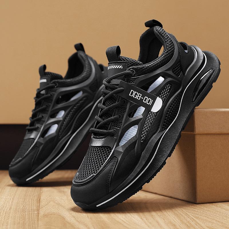 Summer men's shoes breathable mesh sports shoes men's versatile mesh shoes running casual dad shoes