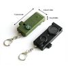 Outdoor Survival Emergency Whistle with Compass LED Light Telescope Magnifier Multifunction Practical Mini Tool for Hiking Camping Adventures