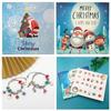 Christmas Advent Calendar 2022 for Girls Women DIY Charms Jewellery Bracelet Making, 2 Bracelets Set 24 Days