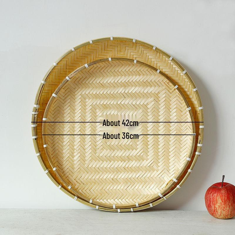 

Великий бамбуковий кошик для сушіння овочів з сіткою – Дуже великий плетений піднос