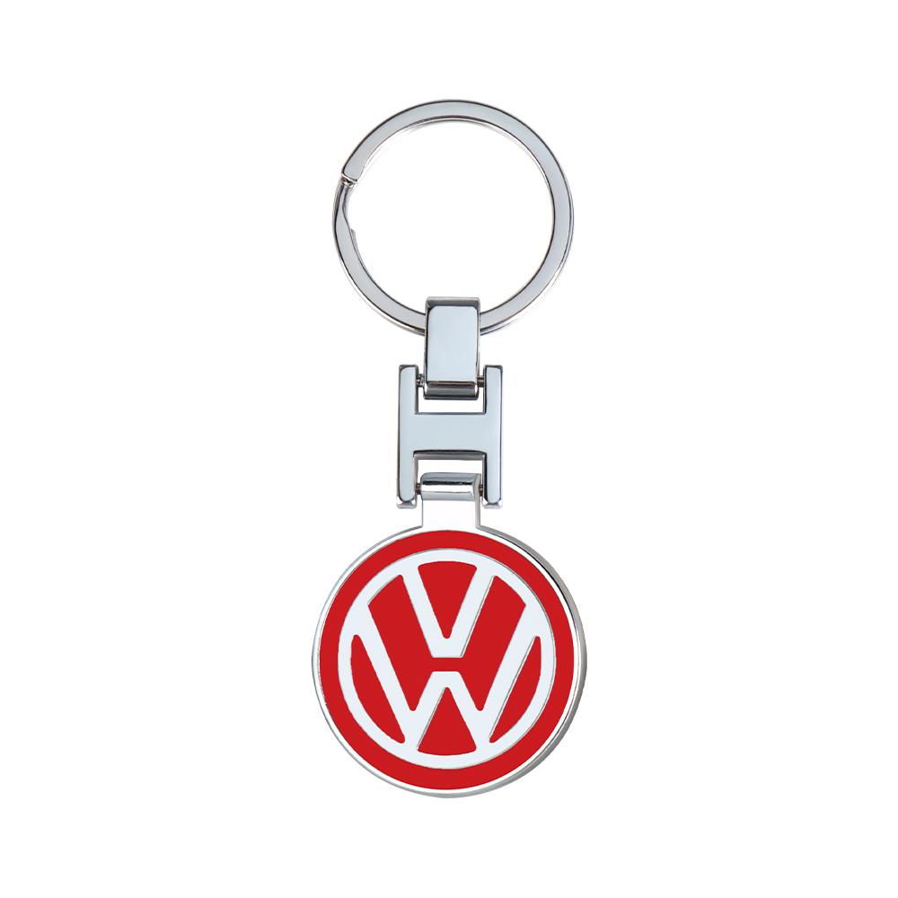 Metal/Leather Car Key Ring Braided Rope Key Case Key Chain For Volkswagen Golf 7 Caddy Passat CC Lavida Sagitar Scirocco Tiguan