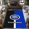 Inter Milan Customize Your Name Floor Rug Office Rug Suitable for Balcony Foyer Dining Room Entryway Antislip Carpet Decorate Offices Spiritual Gift