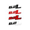 1Pcs 3D Metal 6.2 L 6.2L Logo Car Fender Emblem Side Rear Trunk Tail Badge Sticker For F150 Chevrolet C7 Camaro 6.2L Accessories