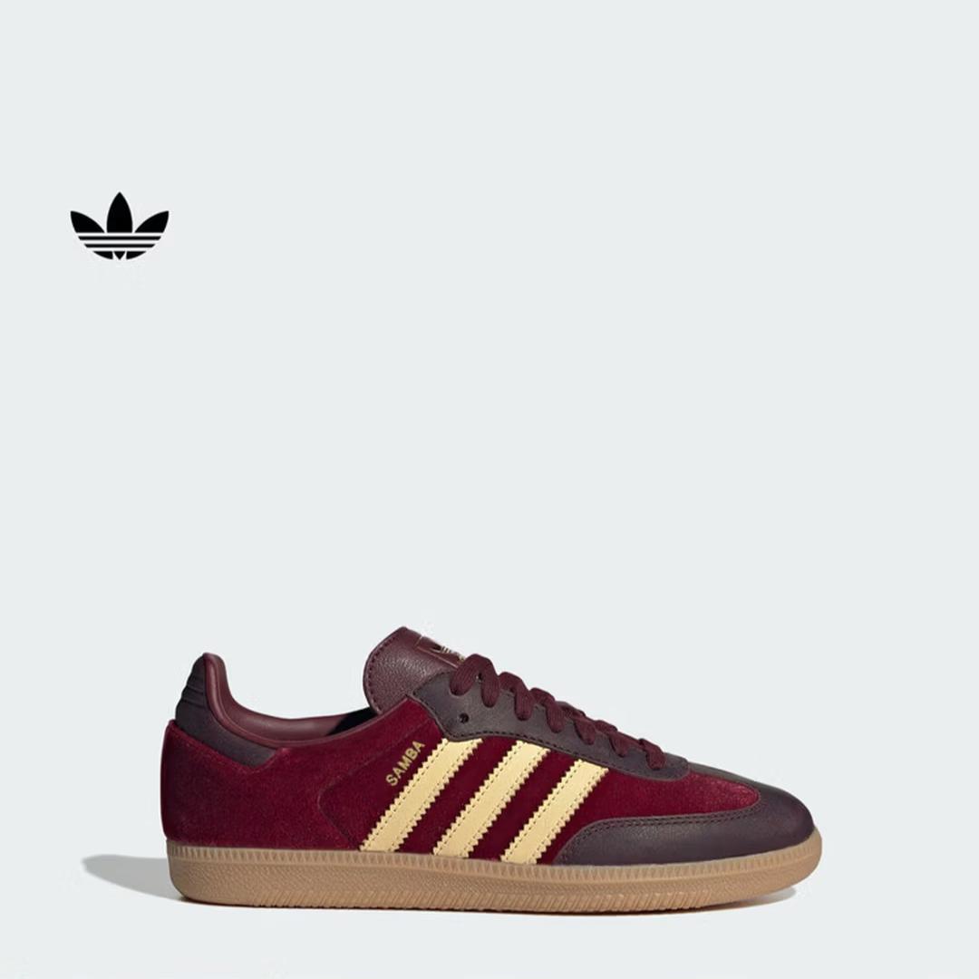 Adidas  T Head Shoes  SAMBA OG Leather Panel Shoes for Training - Women's Adidas Three-Leaf JS1394 cm rosso