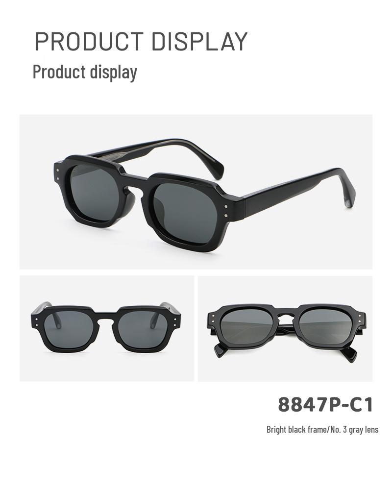 Custom Polygon Women's & Men's High-End Sunglasses with UV Protection