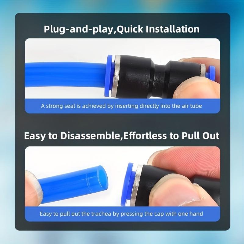 50 PCS Set of Pneumatic Connectors Quick Push Connector Tube Hose 4/6/8/10/12 Air Pneumatic Parts Connector Connector Accessorie