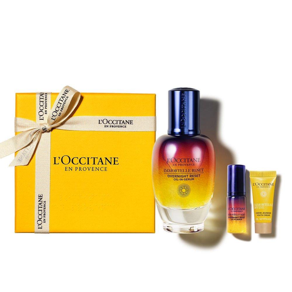 L Occitane [Подарок] Масло-сыворотка для ночного восстановления Immortelle 50 мл (+2 Люкс-набора)